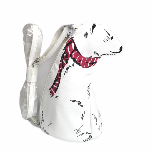 Vera Bradley Polar Bear Crossbody, White, Red - Picture 11 of 11